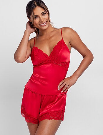 Caraco en satin lyra Dorina