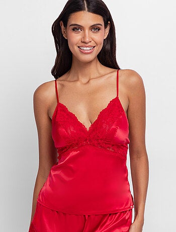 Caraco en satin lyra Dorina