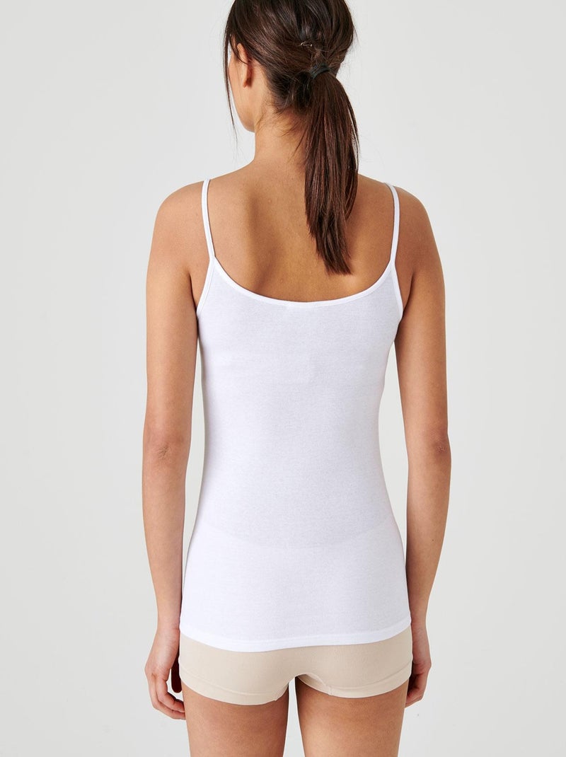 Caraco Essential pur coton peigné - Damart Blanc - Kiabi