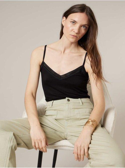 Caraco femme fines bretelles 'Deeluxe' - Kiabi