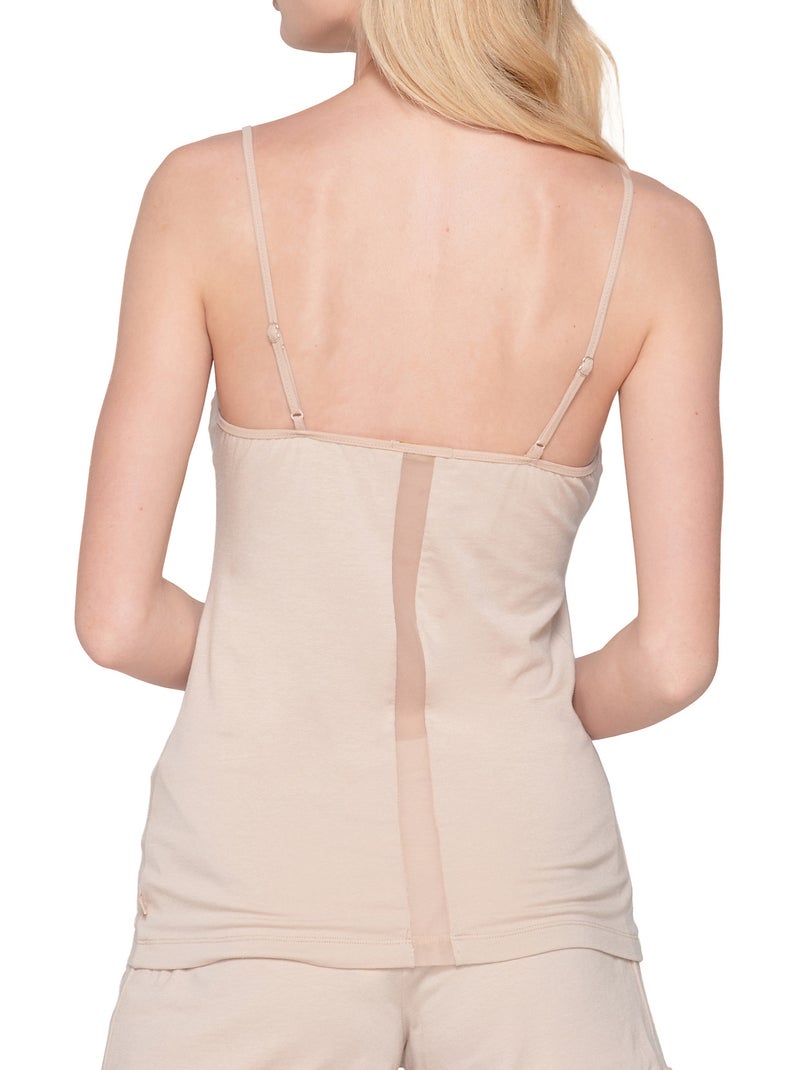 Caraco fines bretelles Cotton Touch Beige - Kiabi