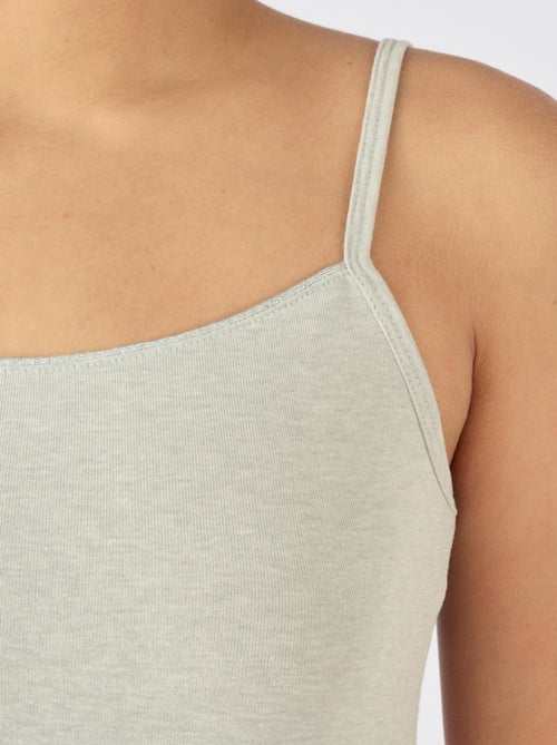 Caraco fines bretelles Thermolactyl Sensitive, biais fils brillants - Damart - Kiabi