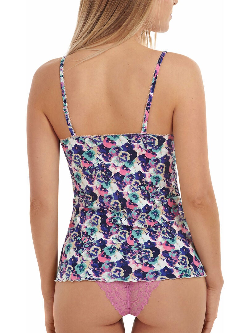 Caraco à Fleurs Violet – Modèle 3558 – Femme – Neuf Avec étiquettes – Parfait Pour L’été