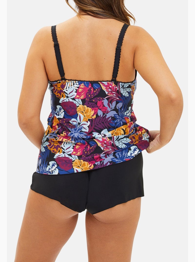 Caraco mathilde sans complexe lingerie Noir Rouge Bleu - Kiabi