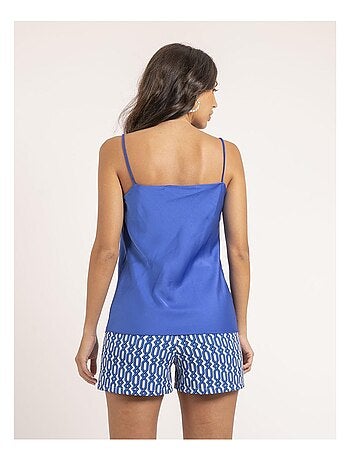 Caraco satin col bénitier FLAMELL