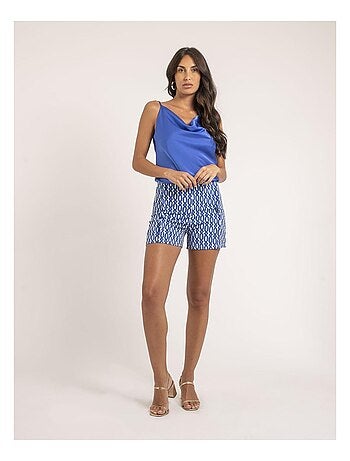 Caraco satin col bénitier FLAMELL