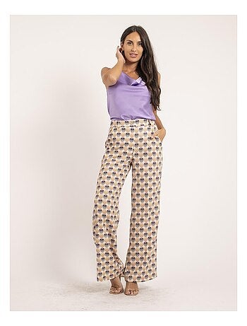 Caraco satin col bénitier FLAMELL