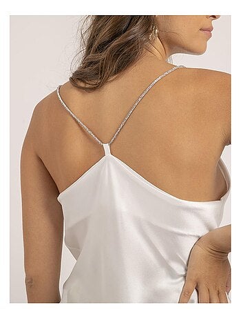 Caraco satin col bénitier FOLINE