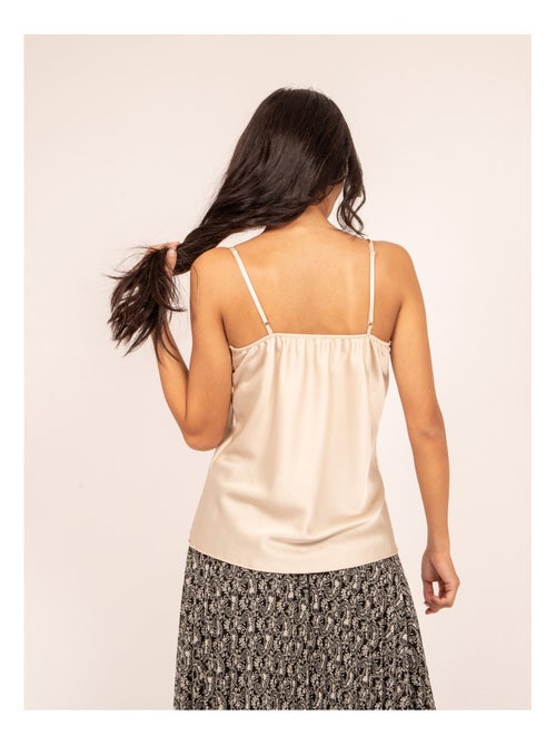 Caraco satin et dentelle FAUZIA - Kiabi