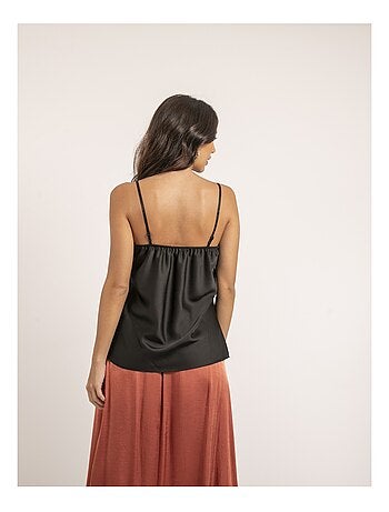 Caraco satin et dentelle FAUZIA