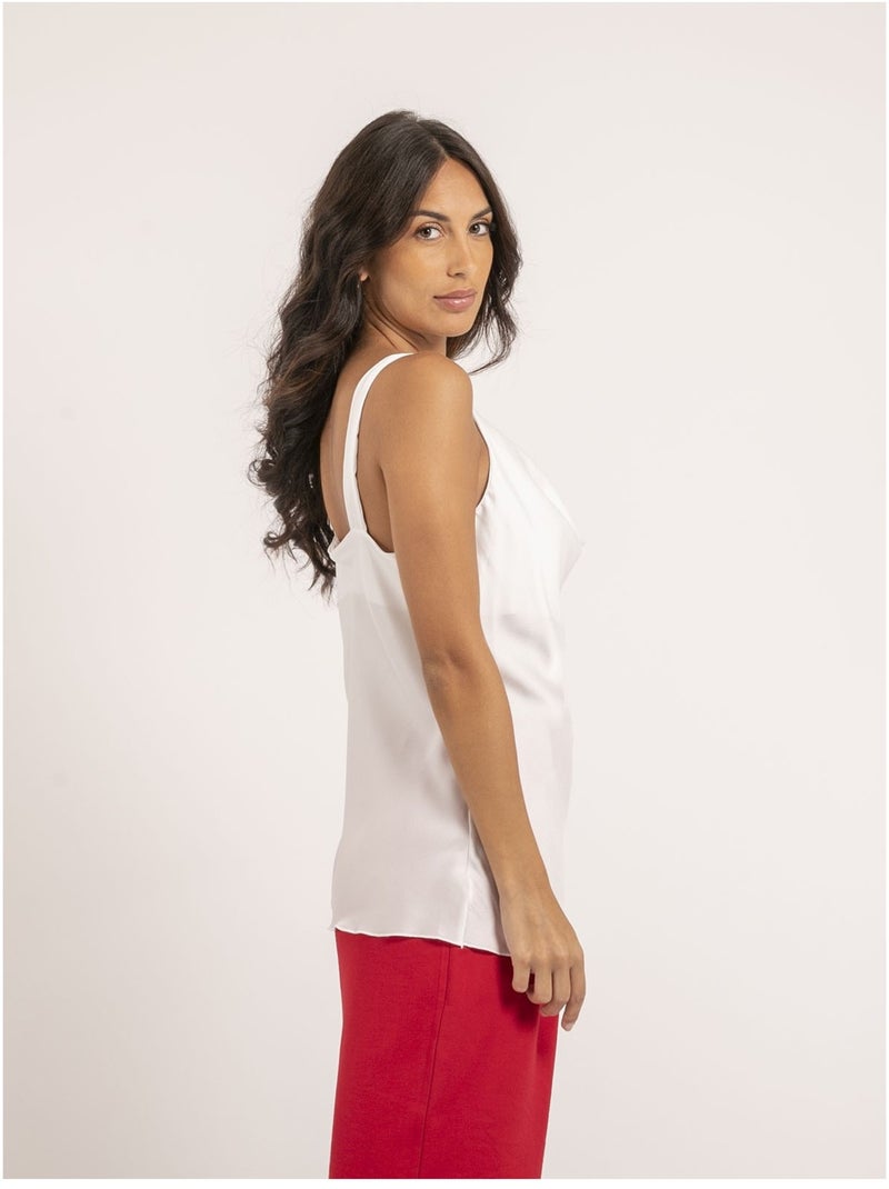 Caraco satin FELANA Blanc - Kiabi
