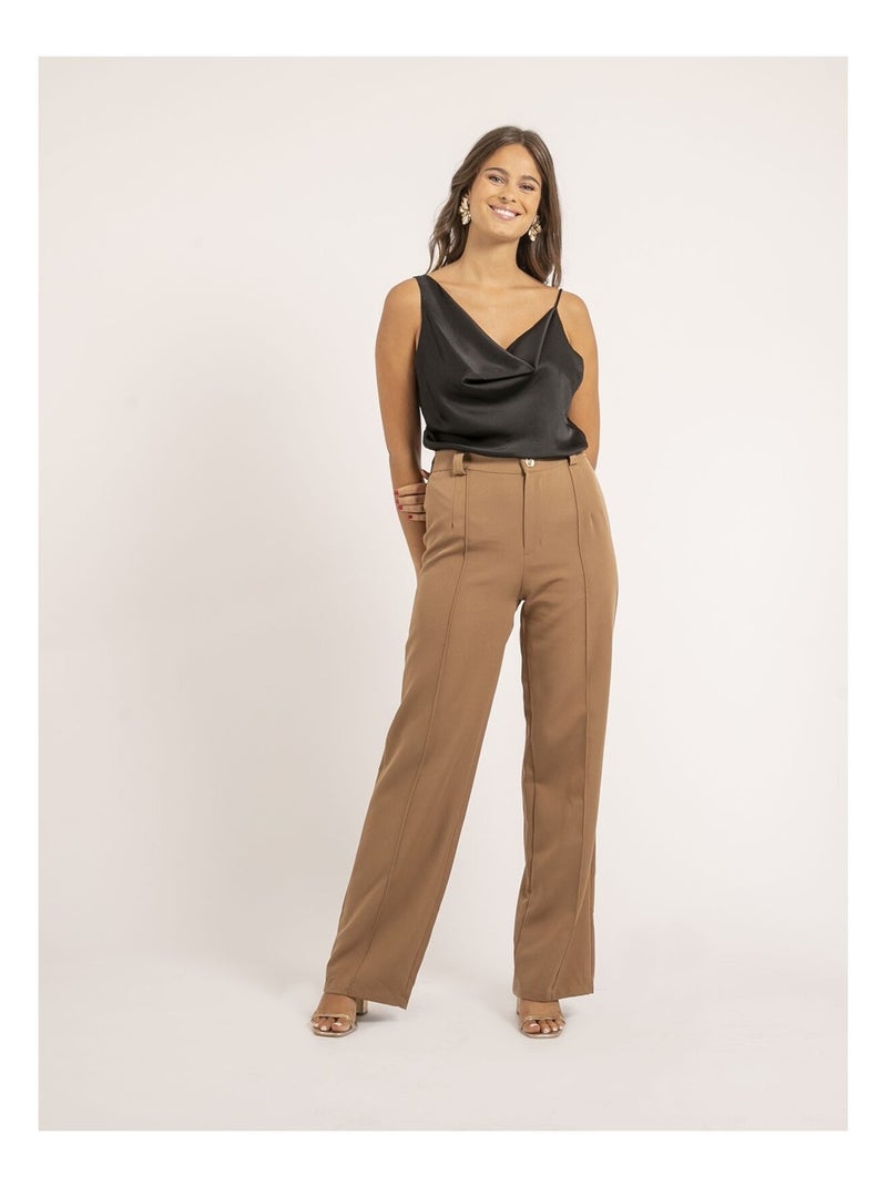 Caraco satin FELANA Noir - Kiabi