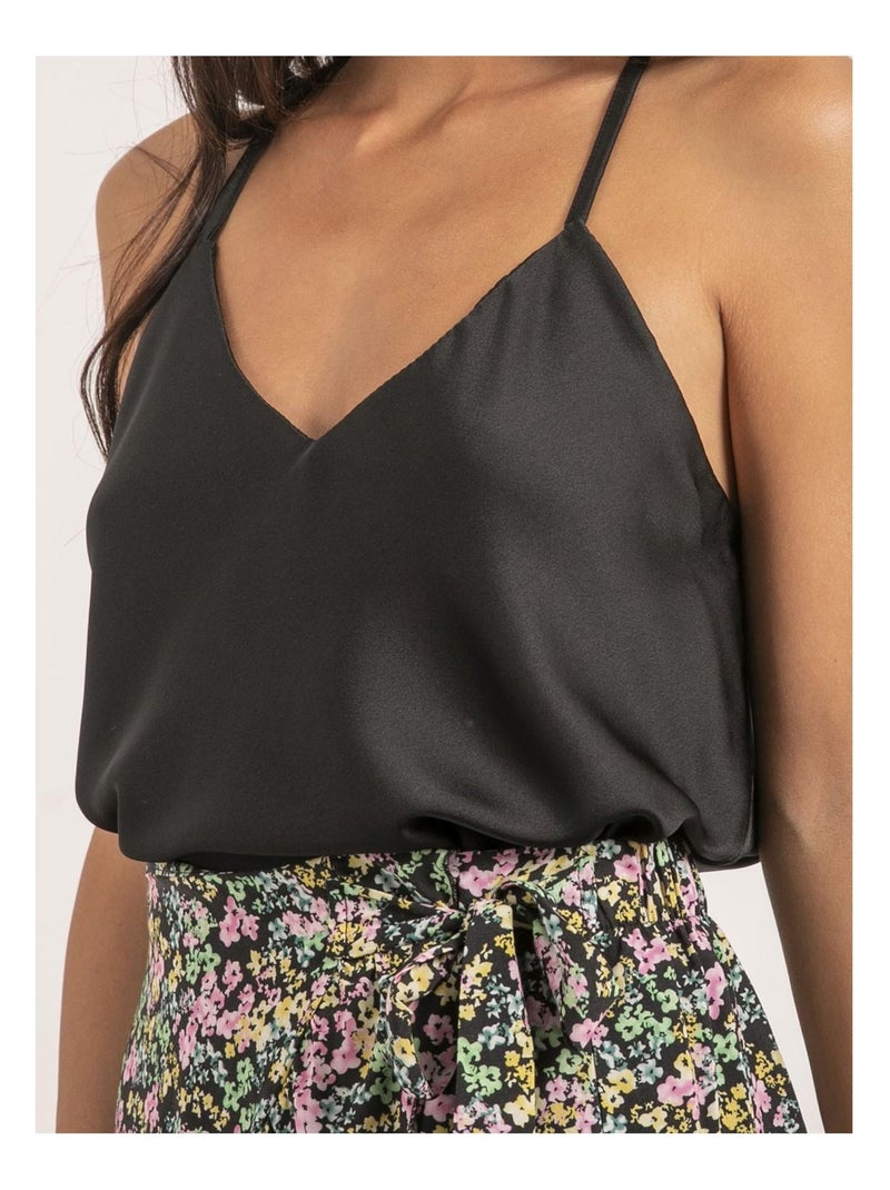 Caraco satin FIDANE Noir - Kiabi