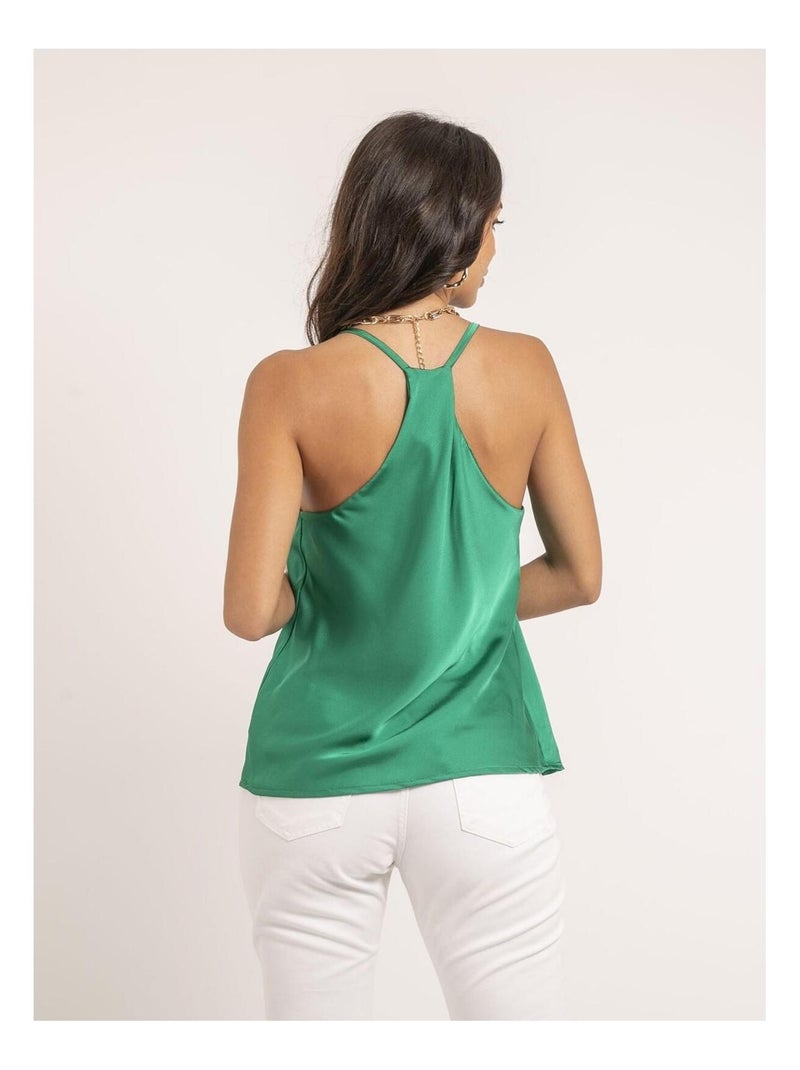 Caraco satin FIDANE Vert - Kiabi