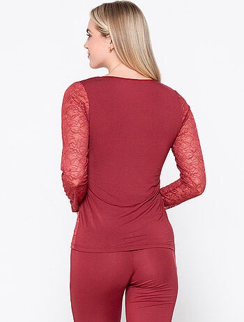 Caraco t-shirt dentelle MICRO TOUCH LACE