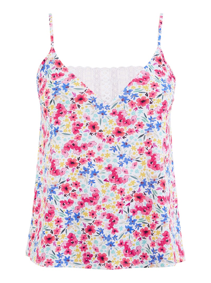 Caraco Talentueuse Billet Doux Blanc Rose Bleu - Kiabi