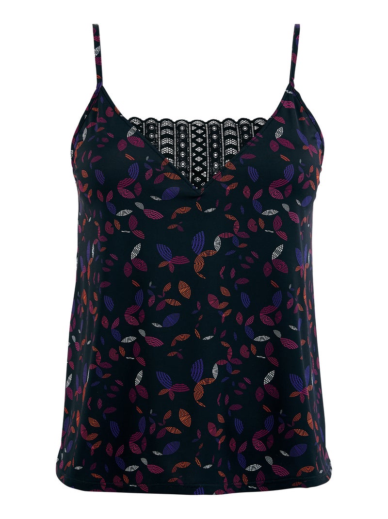 Caraco Talentueuse Billet Doux Noir Orange Bleu - Kiabi