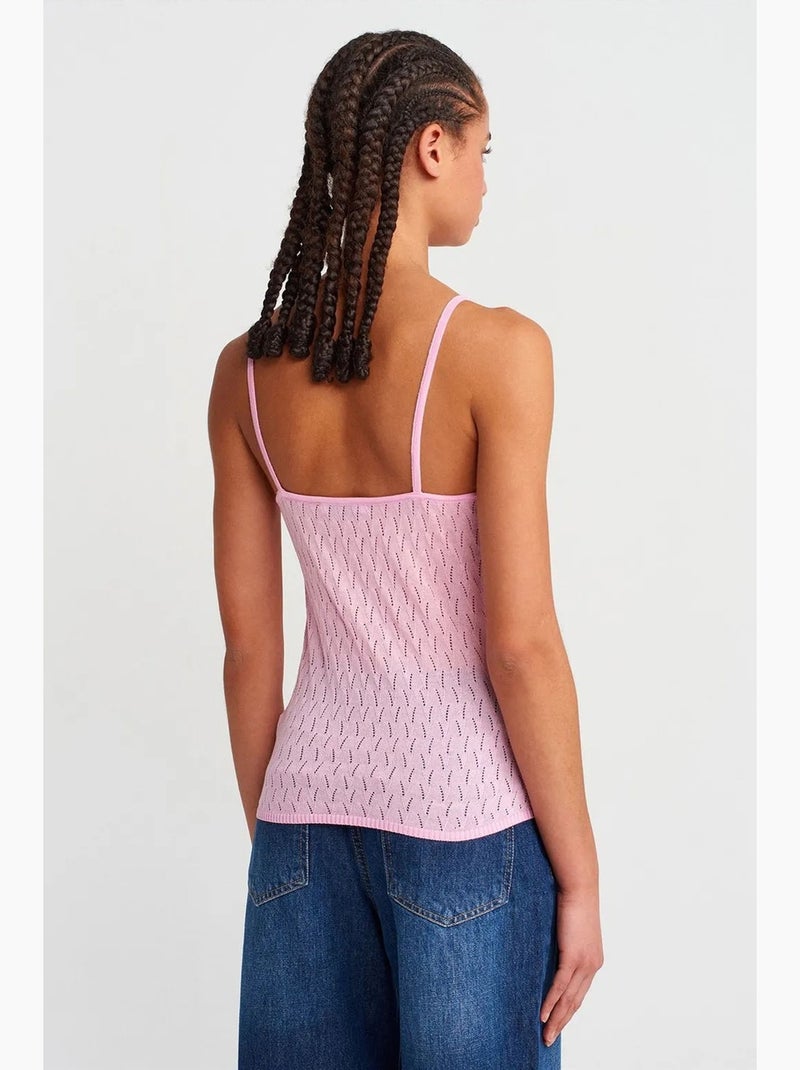 Caraco texturé court détail nœud dilvin Rose dragée - Kiabi