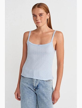 Caraco texturé en coton modal dilvin