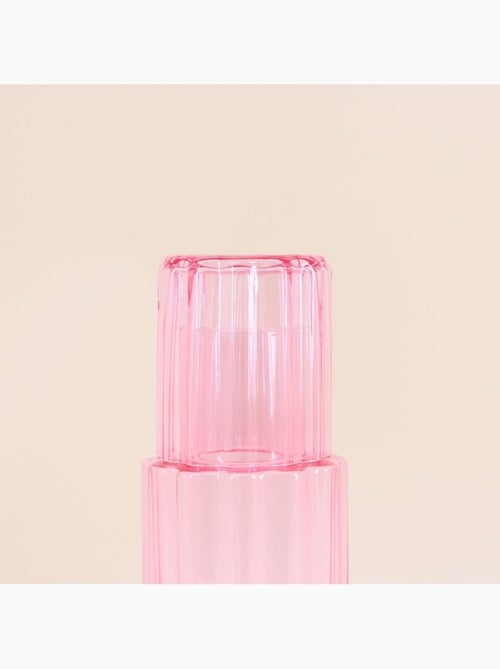 Carafe en verre coloré avec verre assorti - Kiabi