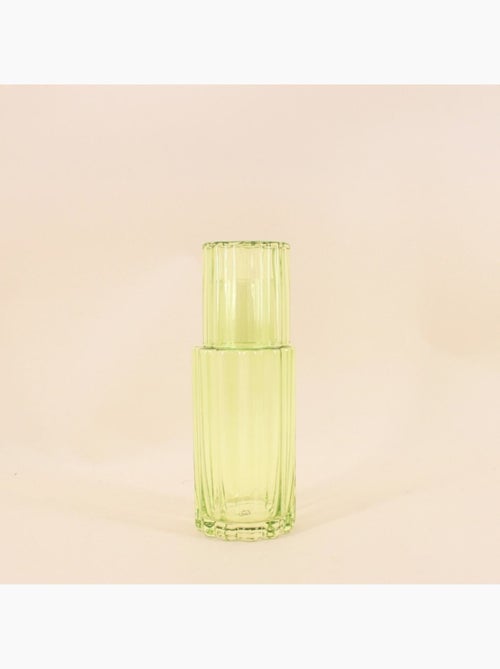Carafe en verre coloré avec verre assorti - Kiabi