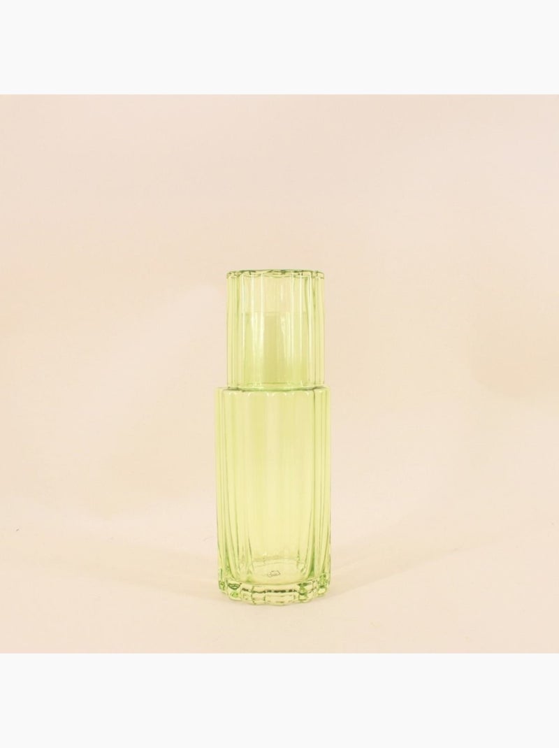 Carafe en verre coloré avec verre assorti Vert - Kiabi