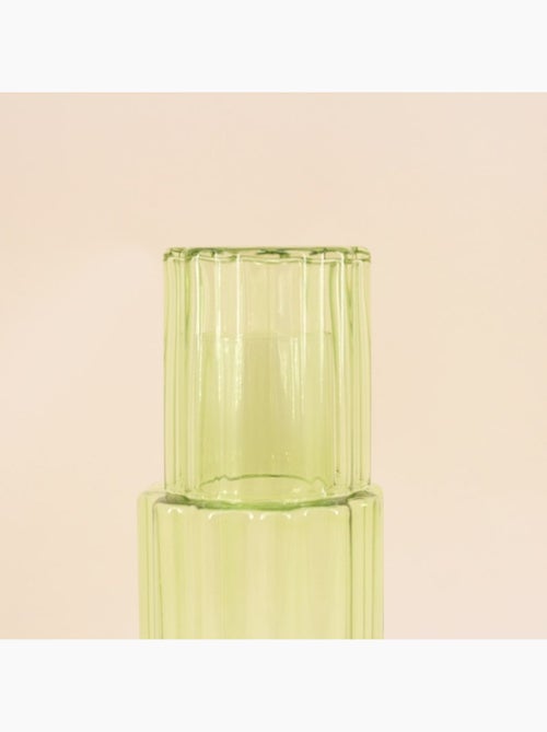 Carafe en verre coloré avec verre assorti - Kiabi