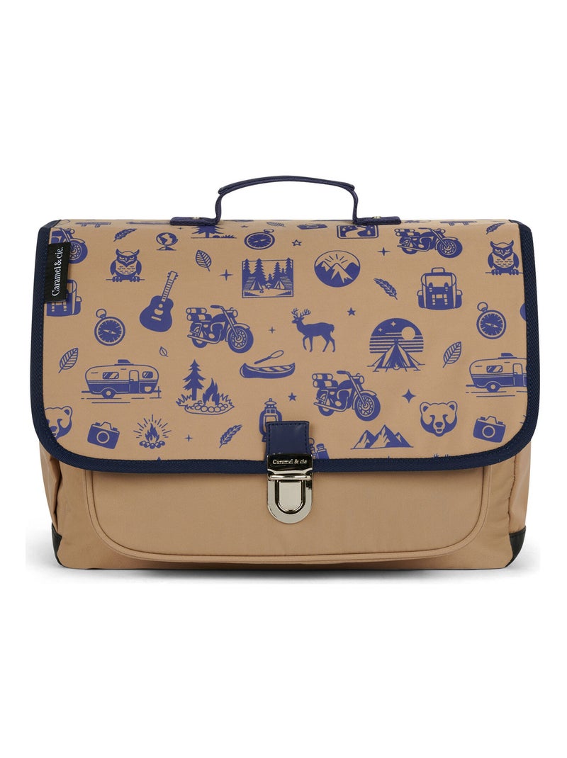 Caramel & Cie - Cartable A4 primaire Marron - Kiabi