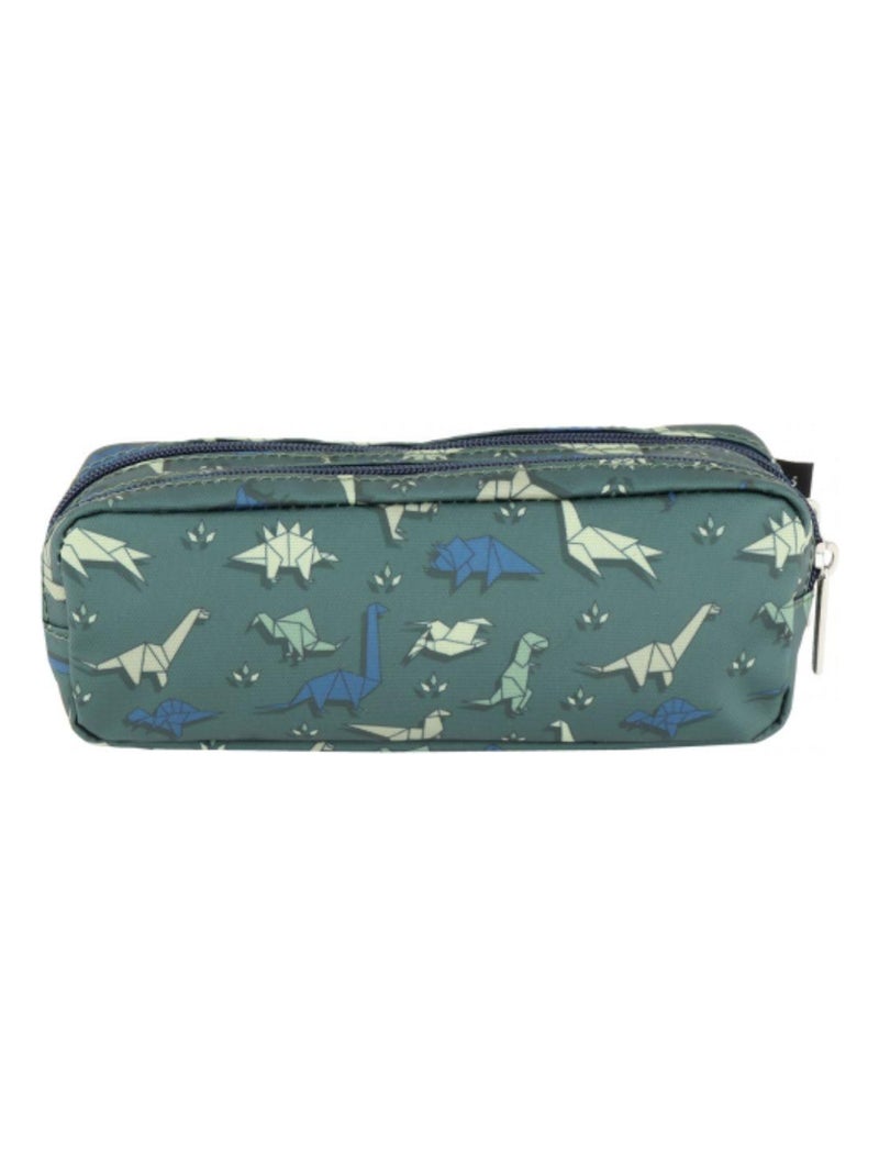 Caramel & Cie - Trousse scolaire double Vert - Kiabi