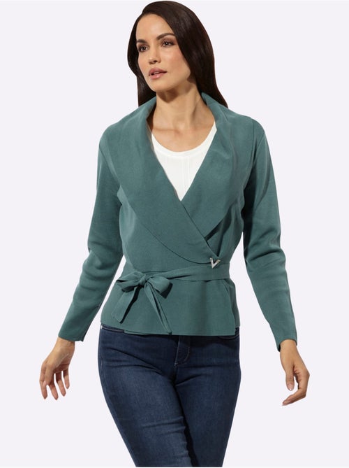 Cardigan 30% Lyocell - Taille Standard - Helline - Kiabi Cardigan 30% Lyocell - Taille Standard - Helline - Kiabi