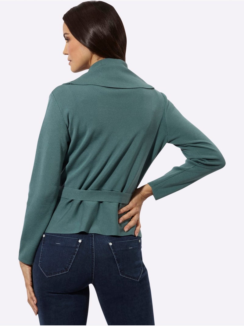 Cardigan 30% Lyocell - Taille Standard - Helline Vert jade - Kiabi