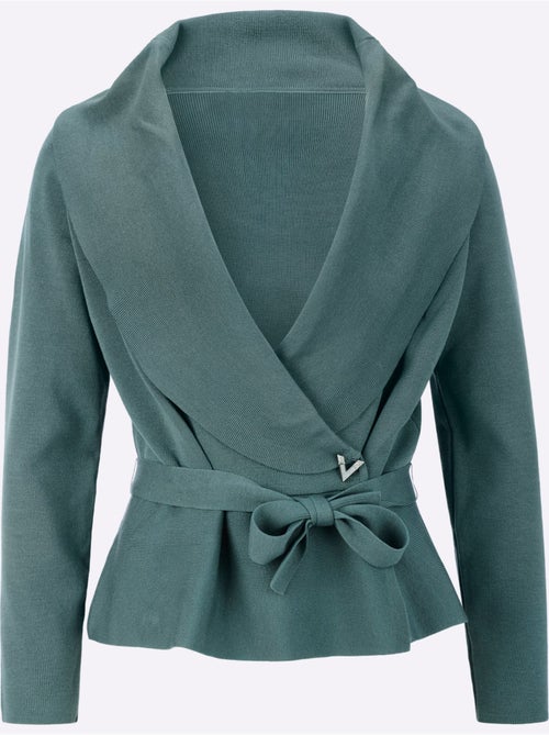 Cardigan 30% Lyocell - Taille Standard - Helline - Kiabi Cardigan 30% Lyocell - Taille Standard - Helline - Kiabi