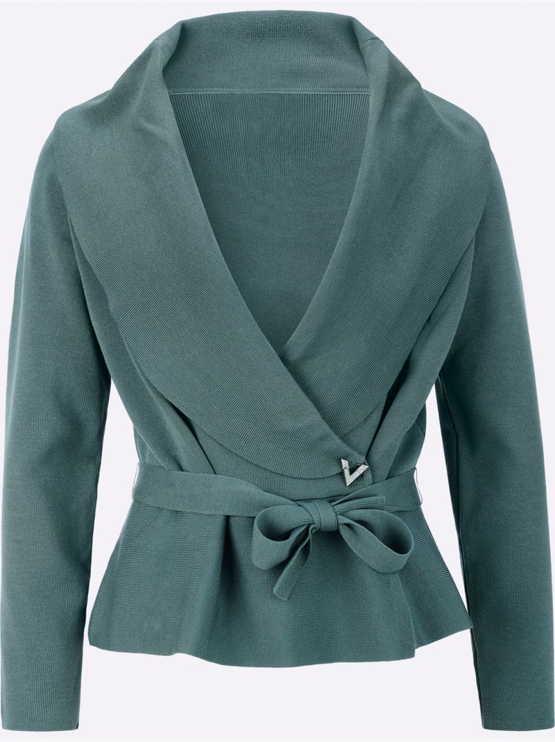 Cardigan 30% Lyocell - Taille Standard - Helline Vert jade - Kiabi