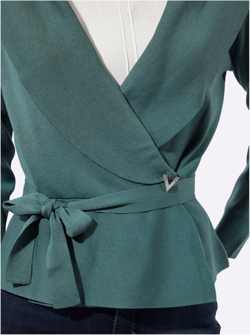 Cardigan 30% Lyocell - Taille Standard - Helline - Kiabi Cardigan 30% Lyocell - Taille Standard - Helline - Kiabi