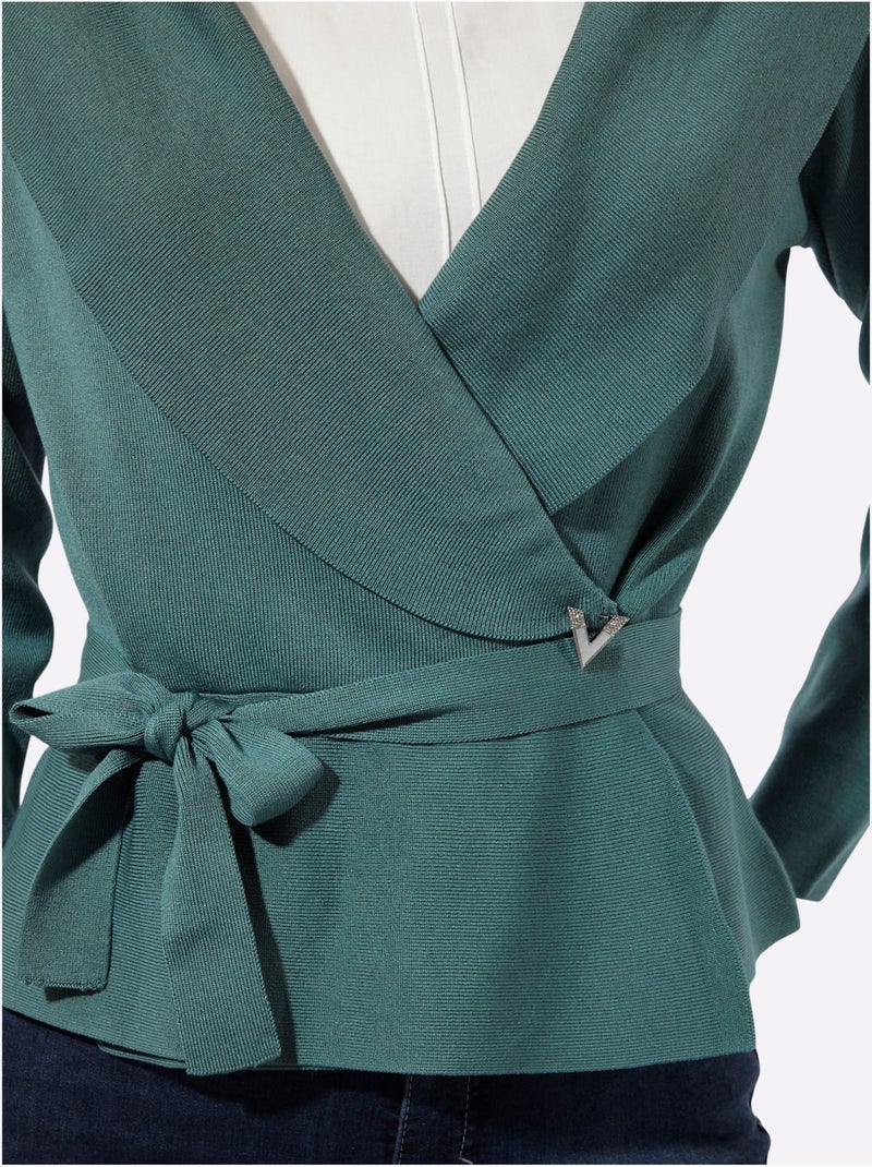 Cardigan 30% Lyocell - Taille Standard - Helline Vert jade - Kiabi