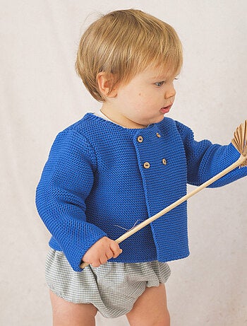 Cardigan 4 Boutons Coton Bio