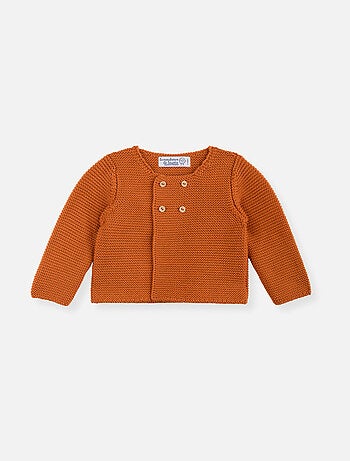 Cardigan 4 Boutons Coton Bio