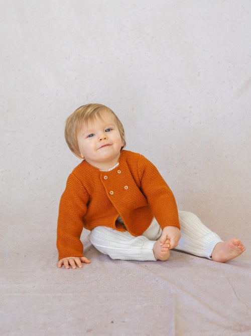 Cardigan 4 Boutons Coton Bio - Kiabi