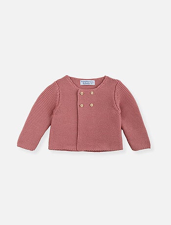 Cardigan 4 Boutons Coton Bio