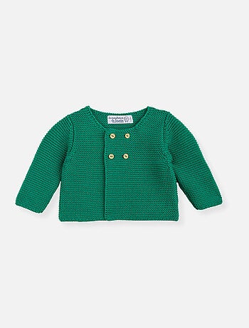 Cardigan 4 Boutons Coton Bio