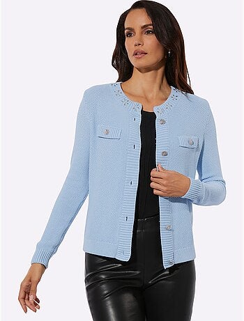 Cardigan 50% Coton Et 50% Modal - Taille Standard - Helline