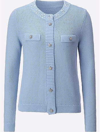 Cardigan 50% Coton Et 50% Modal - Taille Standard - Helline