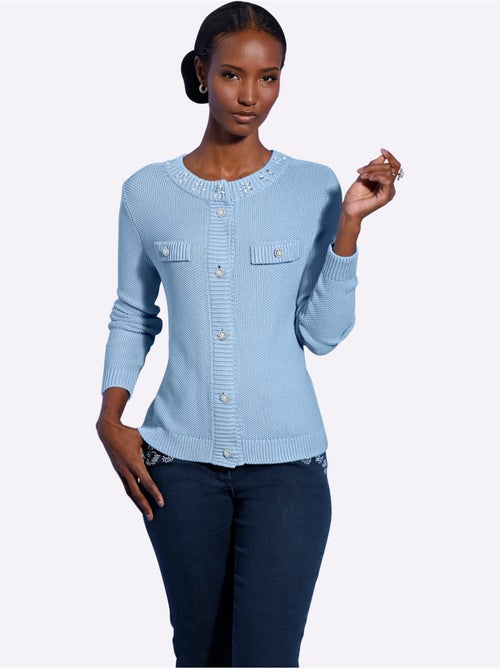 Cardigan 50% Coton Et 50% Modal - Taille Standard - Helline - Kiabi