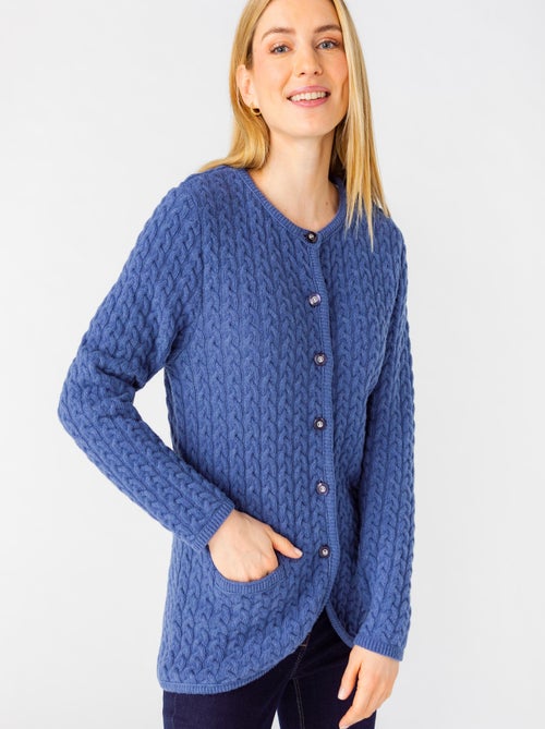 Cardigan 80% laine d'agneau - Damart - Kiabi