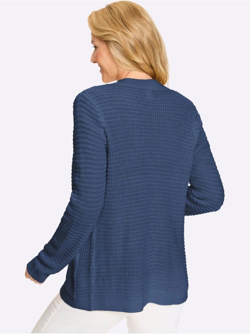Cardigan à col V avec glissière et poches plaquées - Taille standard - Moda Vilona - Kiabi Cardigan à col V avec glissière et poches plaquées - Taille standard - Moda Vilona - Kiabi