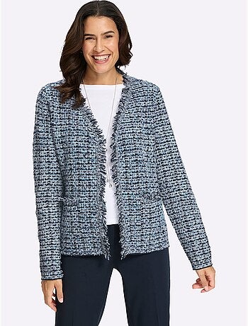 Cardigan Aspect Bouclé élégant - Taille Standard - Witt