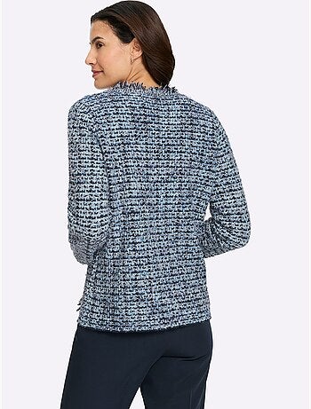 Cardigan Aspect Bouclé élégant - Taille Standard - Witt