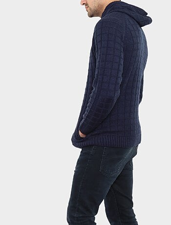 Cardigan avec capuche en maille