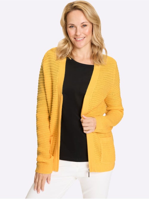 Cardigan Avec Poches - Taille Standard - Moda Vilona - Kiabi