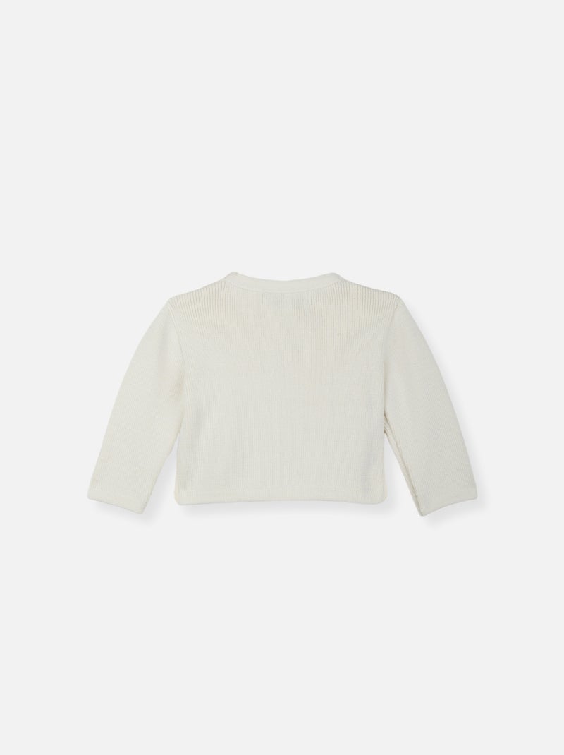Cardigan bébé petits marins Ecru - Kiabi